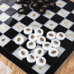 Handmade Chess Set and Checker Game Board Resin Casting Mold International Checkers Toy Silicone Mould Epoxy Resin Craft
