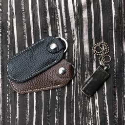 Genuine Leather U Disk Hasp Storage Bags Protective Cover Key Holder Black Bag Cases for USB Flash Drive Pen Drive Pendrives