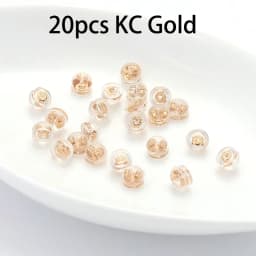 20-40pcs Silicone Rubber Ear Back Stoppers Silicone Coated Hamburger Ear Plugs For Jewelry Making DIY Earring Accessories