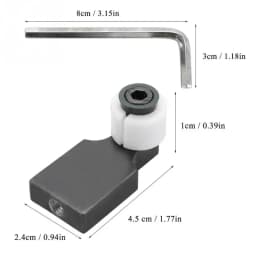 Jewelry Ring Setter Clamp Set with 7 Dies Jewelry Processing Tool Locator Fixture Channel Diamond Setting Tool Kit for Jeweler