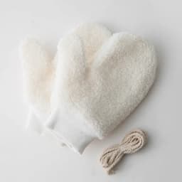 Winter Lamb Wool Halter Neck Full Finger Warm Mittens Korean Female Double Layer Plush Thicken Windproof Cycling Gloves H36