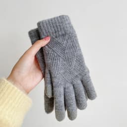 Touch Screen Cashmere Gloves for Women Men Winter Warm Thermal Knitted Double-Layer Thickened Windproof Cold-proof Woolen Gloves