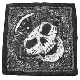 Skull Bandana Square Scarf 100% Cotton Square Handkerchief Hip Hop Sport Paisley Bicycle Head Scarf Woman Scarves For Neck