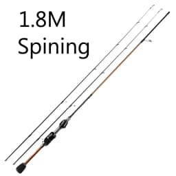 Skmially Spinning rod carbon ul 1.8m 1.68m0.8-5g ultralight casting fishing rod fishing accessories vara de pesca