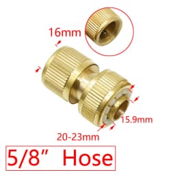 1/2 3/4 5/8 1" Thread Quick Connector Brass Garden Watering Adapter Drip Irrigation Copper Hose Quick Connector Fittings 1 Pcs