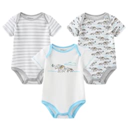 Baby Boy Jumpsuits 3 Pieces Newborn Clothes Set Toddler Girl Bodysuit Kiddiezoom Clothing 100%Cotton Soft Infant Rompers 0-12M