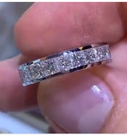 2020 New Promise Ring Real 925 Sterling Silver AAAAA Cz Stone Statement Party Wedding Band Rings for women Engagement Jewelry