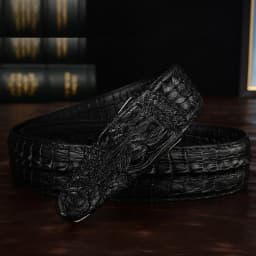 New Men Luxury Belts Snake Buckle Crocodile Patter Genuine Leather Belts for Men High Quality Vintage Brand Jeans Strap ZD2110