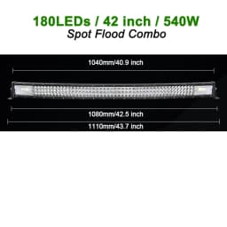 22 32 42 50 52'' Inch Straight Curved Led Light Bar Spot Flood LED Car Lights Offroad Driving Fog Lamp Truck 4x4 ATV UTV 12V 24V