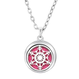 Fashion Aromatherapy Diffuser Star Moon Necklace Stainless Steel High Quality Heart-Shaped Essential Oil Lockets Pendant Jewelry