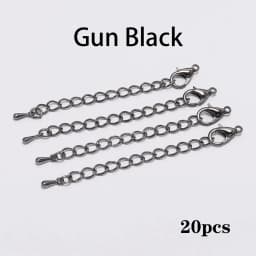 10/20pcs/lot 50 70mm Metal Extended Extension Tail Chain Lobster Clasps Connector For DIY Jewelry Bracelet Necklace Wholesale