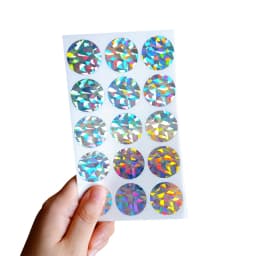 100pcs/lot Round Golden Silver Blue Scratch Coating Cute Stickers DIY Multifunction Gifts Scraping Sticker