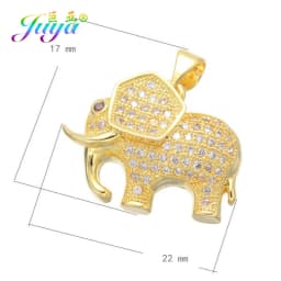 Juya DIY Jewelry Components Cz Paved Glitters Locket Heart Key Charm Pendant Accessories For Women Fashion Jewelry Making