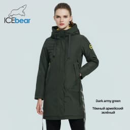 ICEbear 2023 Women fall jacket Female coat with a hood casual wear quality parka brand clothing GWC20035I