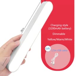 Desk Lamp USB LED Light Computer Desk Rechargeable Lamp Magnetic Office Study Reading Stand Light For Bedroom