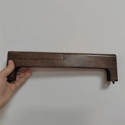 31.5 Cm Big Size Solid Wood Material Handmade Wooden Purse Frame With Screws Wholesale Factory Wooden Obag Purse Handle
