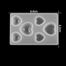 1pc Heart Round Oval Rectangle Shaped Silicone Mold Mixed Style Jewelry Epoxy Resin Mould For DIY Jewelry Making Tool Supplies
