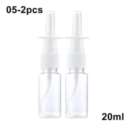 2pcs New White Nasal Spray Pump Empty Plastic Bottles Refillable Sprayer Health Nose Mist For Medical Packaging Accessories