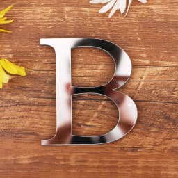 Silver Letter Acrylic 3D Mirror Wall Sticker Home Decor Alphabet Poster For Birthday Party Wedding Diy Wallpaper Peel & Stick