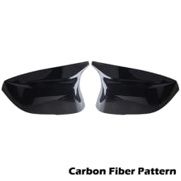1 Pair Rearview Mirror Cover Replacement For Infiniti QX30 Q50 Q60 Q70 2014-2021 Black/Carbon Fiber Pattern Cap Car Accessories