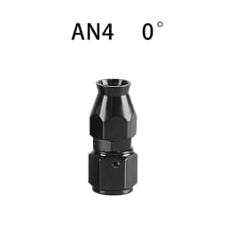 AN4/6/8/10/12 Straight 0°/45°/90°/180° Degree Reusable Hose End Fitting Adapter For Swivel PTFE Oil Fuel Line Hose End Fitting