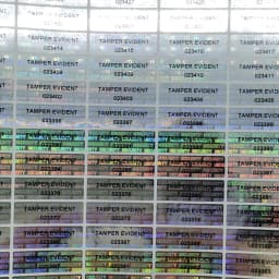 Hologram Tamper-Proof Stickers , Void Warranty Security Labels, Tamper-Evident Sealing Sticker , Serial Number, 2000pcs 25x8mm