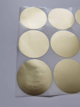 120pcs 50mm /2" Round Blank Silver Gold Company Stamp Seal Hademade Colours Label Sticker
