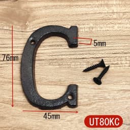 Metal Letters House Numbers Retro 3D Sign Cafe Wall Creative Cast Iron Decoration Doorplate Digital Arabic Furniture Hardware