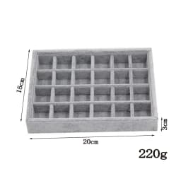Handmade DIY Jewelry Box Drawer Storage Organizer Gray Soft Velvet Jewellery Earring Necklace Pendant Bracelet Tray 9 Options