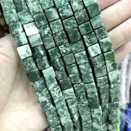 8*8mm Natural Square Agates Tiger Eye Turquoises Amazonite Crystal Jades Stone Beads For Jewelry Making DIY Bracelet Necklace