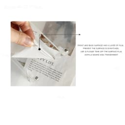 Widen10cm Acrylic Storage Jewellery Display Model Stud Makeup Figure Doll Stand Decoration Put Doll Hand Handle Trapezoidal