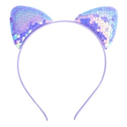 New children's cartoon sweet fish scale sequined cat ear jewelry headband