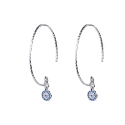 Retro Turkish Devil's Evil Eye Earrings Blue Eye Clear CZ Crystal Stud Earrings for Women Wedding Jewelry Brincos