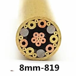 8mm Mosaic Pin Rivets for Knife Handle Screw Decorate 21 Kinds Design Exquisite Style Length 9cm