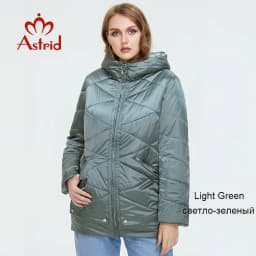 2022 Astrid winter jacket women Plus Size ontrast color Waterproof fabric with cap thick cotton clothing warm women parka M-2090