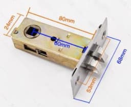 Bathroom Silence Lock Body Single Tongue Lock Hole Pitch 25mm 30mm 35mm 45mm 50mm 60mm 70mm Doorhome Hardware
