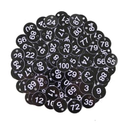 20-100PCS 16 Color Round Number Beehive Label Beekeeping Box Numbered With Hole Tag Animal Livestock Markers Classification Sign