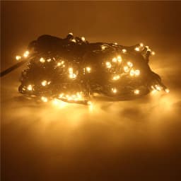 Dark Green/Transparent Soft LED Light String Fairy Garland Star Effect DC12V 4 Colors Holiday Christmas Party Exterior Layout