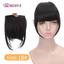 Synthetic Bangs Clip-in Hair Extensions Thick Bangs Hairpieces for Women Daily Heat Resistant Fake Bangs