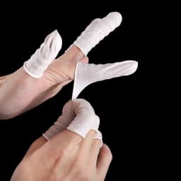 50/100 Pcs White Disposable Fingertips Protector Gloves Rubber Non-slip Finger Cover Cots For DIY Resin Mold Tool Supplies