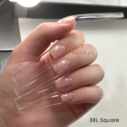3XL Full Cover False Long Stiletto Nail Tips Sculpted Clear Press On Artificial Fake Nails Manicure Salon Supply 120pcs