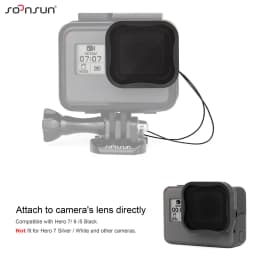 SOONSUN CPL ND8 ND16 ND32 Polarizer Filter for GoPro Hero 7 6 5 Black Go Pro Red Color Lens ND Filter Kits Camera ND Filters
