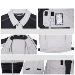 100%cotton Work Clothing Anti Sparking Durable Uniform Contrast Color Anti-static Welding Suit Electric Repairmen Coveralls 5xl