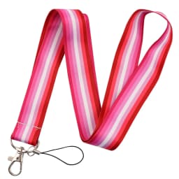 LB3010 Pink Love Neck Strap Lanyard for Key ID Card Cell Phone Straps USB Badge Holder DIY Neck Strap Hang Rope Rainbow Keychain