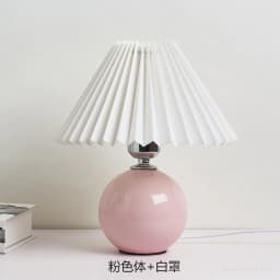 Japanese-style Ceramic Table Lamps for Living Room Pleated Skirt Lampshade Warm Bedroom Lights Bedside Lamp Home Deco Lighting