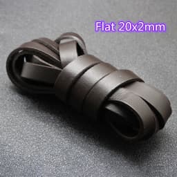 2m/Lot Brown Genuine Leather Cord 1/2/3/4/5/6/8mm Round Flat Leather Strap Rope String for DIY Bracelet Necklace Jewelry Making