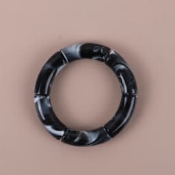 Trendy Resin Geometric Beaded Bracelets on Hand Acrylic Bamboo Tube Bangles Bracelets For Women Fashion Jewelry Valentines Gift