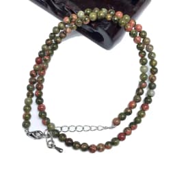 Ladies Natural Labradorite Tiger Eye Stone Agate 4mm Beads Necklace Collier Femme Choker Wedding Bridal Jewelry Party Gifts