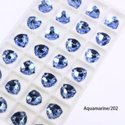 Crystal Rhinestones Fat Triangle All Color Sew On Stones Glass High Quality Flatback Sewing Rhinestone For Clothes Dress Shoes