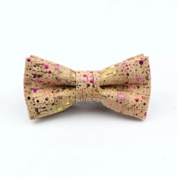 New Floral Cork Wood Bow Ties For Men Women Childern Wedding Casual Party Gift Fashion Novelty Handmade Solid Bowtie Accessories